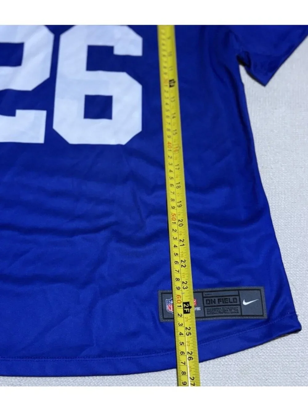 Nike Saquon Barkley #26 New York Giants Jersey Mens XL Blue Dri-FIT NFL